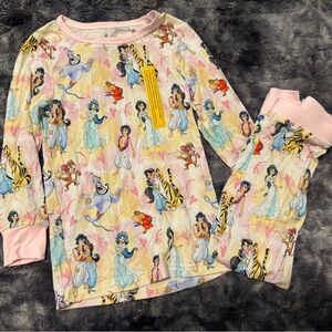 Girls' Disney Princess Bamboo Pajama Set - Pink Multicolor